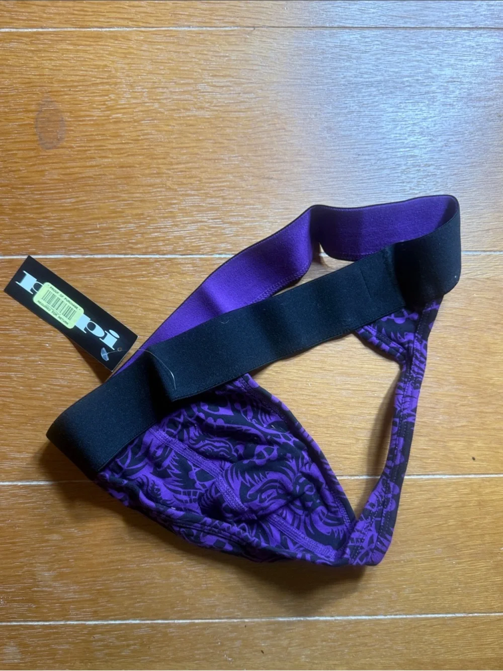 Men’s Papi Purple Floral Print Men's G String Underwear L 36-38